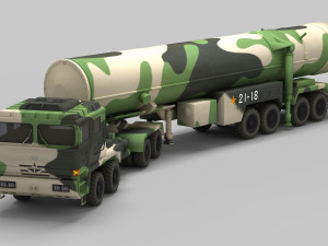 PLA DF-31 Missile 3D Model