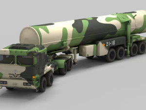 PLA DF-31 Missile 3D Model