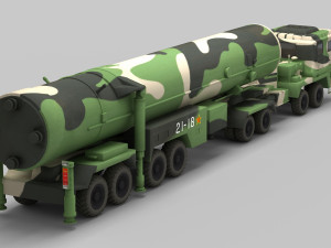PLA DF-31 Missile 3D Model