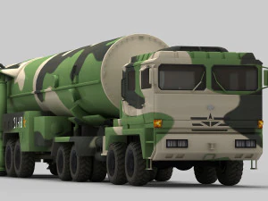 PLA DF-31 Missile 3D Model