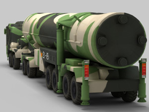 PLA DF-31 Missile 3D Model