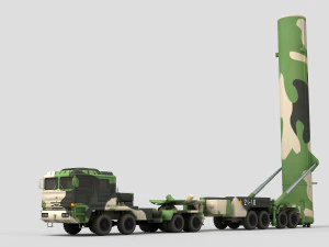PLA DF-31 Missile 3D Model