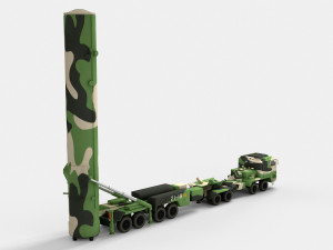 PLA DF-31 Missile 3D Model