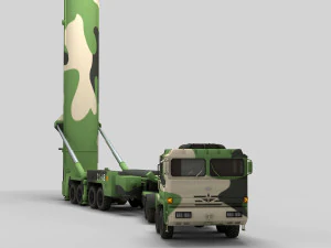 PLA DF-31 Missile 3D Model