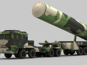PLA DF-31 Missile 3D Model