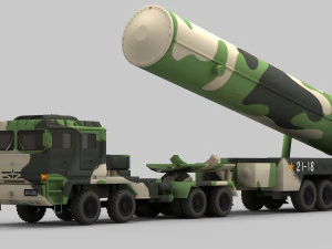 PLA DF-31 Missile 3D Model
