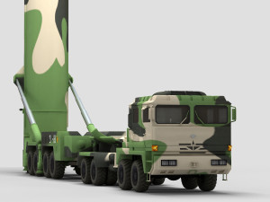 PLA DF-31 Missile 3D Model