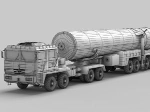 PLA DF-31 Missile 3D Model