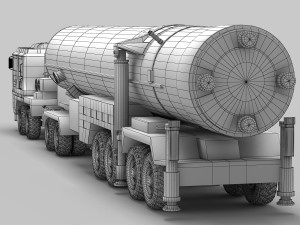 PLA DF-31 Missile 3D Model