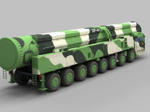 M&iacute;ssil PLA DF-41 Modelo 3D