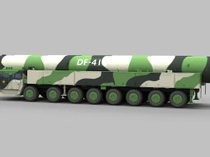 M&iacute;ssil PLA DF-41 Modelo 3D