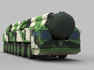 M&iacute;ssil PLA DF-41 Modelo 3D