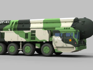 M&iacute;ssil PLA DF-41 Modelo 3D