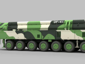 M&iacute;ssil PLA DF-41 Modelo 3D