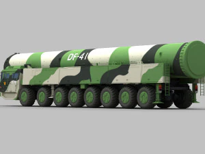 M&iacute;ssil PLA DF-41 Modelo 3D