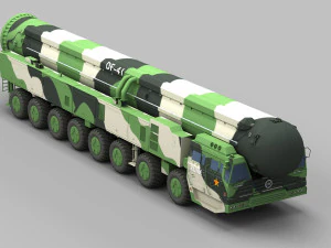 M&iacute;ssil PLA DF-41 Modelo 3D