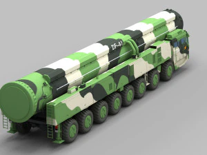 M&iacute;ssil PLA DF-41 Modelo 3D