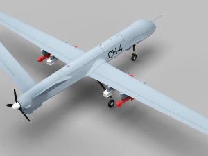 PLA CH-4 UAV 3D Model