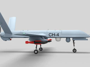 PLA CH-4 UAV 3D Model