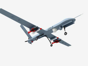 PLA CH-4 UAV 3D Model