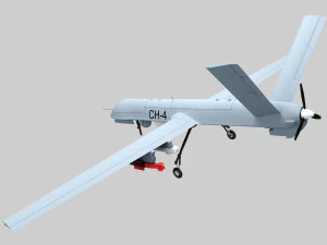 PLA CH-4 UAV 3D Model