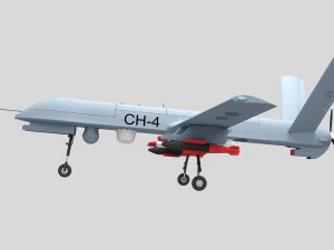 PLA CH-4 UAV 3D Model