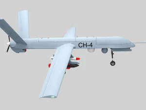 PLA CH-4 UAV 3D Model