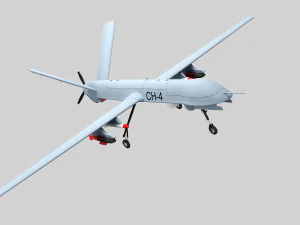 PLA CH-4 UAV 3D Model