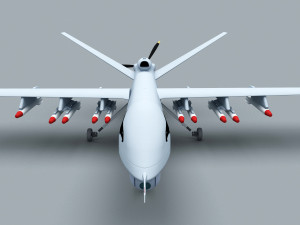 PLA Wing Loong UAV 3D Модель