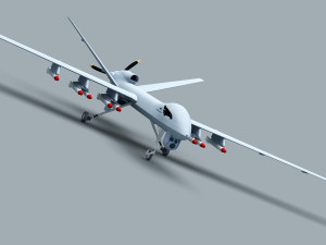 PLA Wing Loong UAV 3D Модель