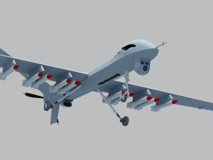 PLA Wing Loong UAV 3D Модель