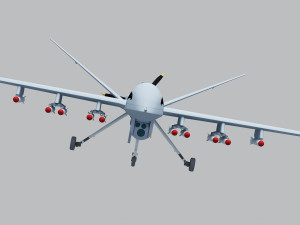 PLA Wing Loong UAV 3D Модель
