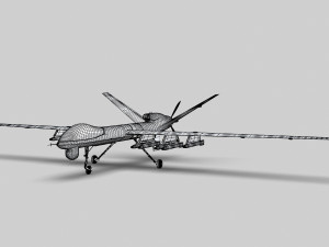 PLA Wing Loong UAV 3D Модель