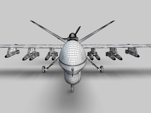 PLA Wing Loong UAV 3D Модель