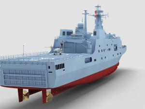 Chinese Navy Type 071 Modelo 3D