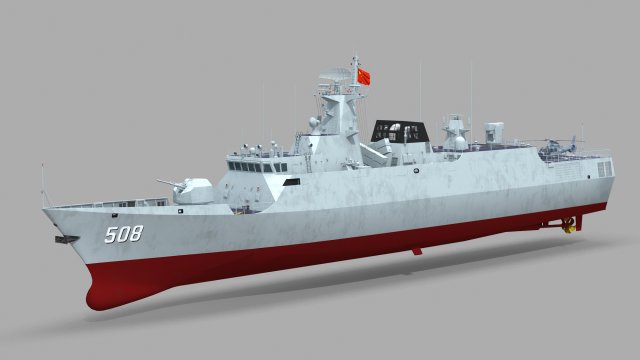 Chinese Navy Type 056 Corvette 3D Model .c4d .max .obj .3ds .fbx .stl .blend 
