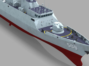 Chinese Navy Type 056 Corvette 3D Model