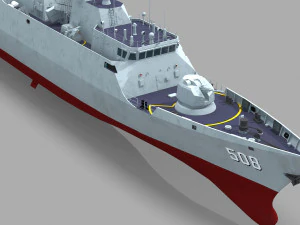 Chinese Navy Type 056 Corvette 3D Model