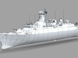 Chinese Navy Type 056 Corvette 3D Model
