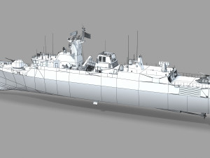 Chinese Navy Type 056 Corvette 3D Model