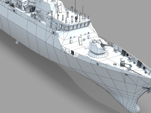 Chinese Navy Type 056 Corvette 3D Model