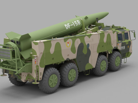 PLA DF-15B Missile 3D Model