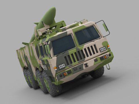 PLA DF-15B Missile 3D Model