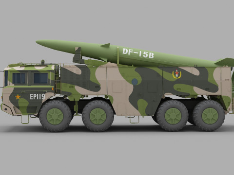 PLA DF-15B Missile 3D Model