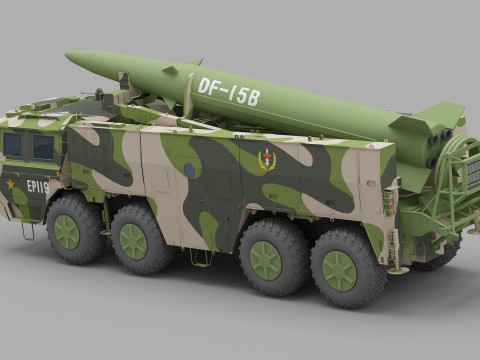 PLA DF-15B Missile 3D Model