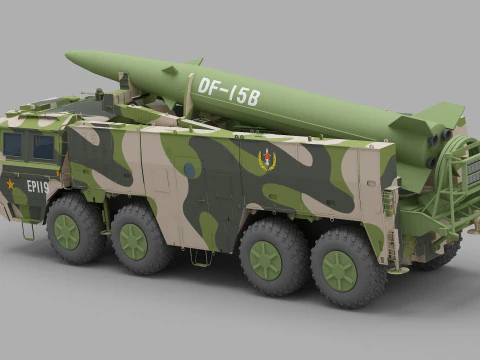 PLA DF-15B Missile 3D Model