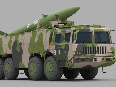 PLA DF-15B Missile 3D Model