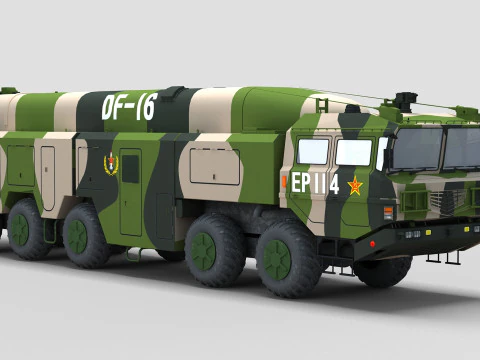 Misil chino DF-16 Modelo 3D