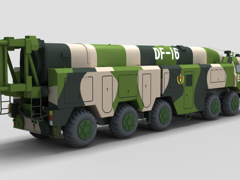 Chinese DF-16 Missile 3D Model