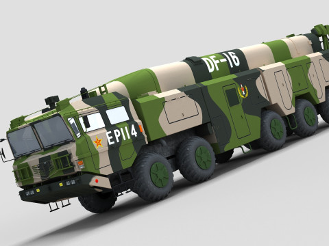 Chinese DF-16 Missile 3D Model